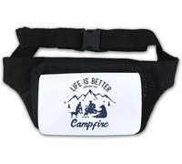 Life is Better Around The Campfire Marsupio Marsupio Bianco