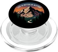 Life Is Better At Altitude Mountain Hiking Nature PopSockets PopGrip per MagSafe