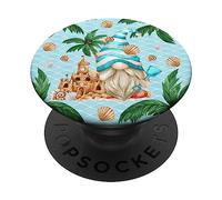 Life Is Better At The Beach For Summer Lover Funny Gnome PopSockets PopGrip Adesivo