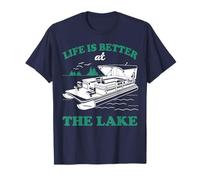 Life is Better at the Lake Life - Pontoon Boat Captain Gift Maglietta