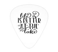 Life Is Better At The Lake Plettri per chitarra Plettri per chitarra basso 12 pezzi