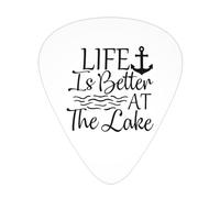 Life Is Better At The Lake Plettri per chitarra Plettri per chitarra basso 12 pezzi