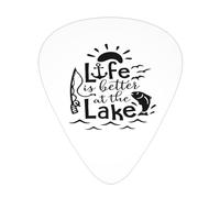Life Is Better At The Lake Plettri per chitarra Plettri per chitarra basso 12 pezzi