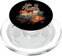 Life is Better Cozy Comfort Hygge Home PopSockets PopGrip per MagSafe