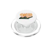 Life Is Better in Tennessee, Scenic TN state outline sunset PopSockets PopGrip per MagSafe