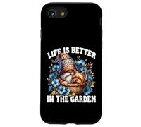 Life Is Better In The Garden Gnome With Yorkshire Terrier Custodia per iPhone SE (2020) / 7 / 8