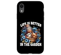 Life Is Better In The Garden Gnome With Yorkshire Terrier Custodia per iPhone XR