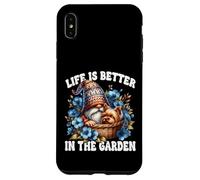 Life Is Better In The Garden Gnome With Yorkshire Terrier Custodia per iPhone XS Max