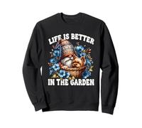 Life Is Better In The Garden Gnome With Yorkshire Terrier Felpa