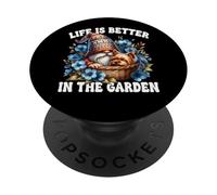 Life Is Better In The Garden Gnome With Yorkshire Terrier PopSockets PopGrip Adesivo