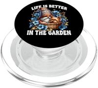 Life Is Better In The Garden Gnome With Yorkshire Terrier PopSockets PopGrip per MagSafe