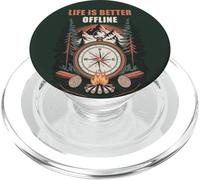 Life is Better Offline - Camping & Hiking Outdoors Nature PopSockets PopGrip per MagSafe