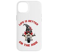 Life Is Better On The Ride Cute Oldschool Biker Kids Gnome Custodia per iPhone 14 Plus