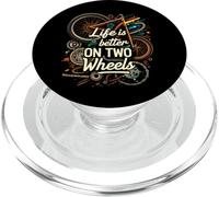 Life Is Better On Two Wheels Bicycle Cycling Bike Rider PopSockets PopGrip per MagSafe