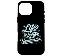 Life Is Better Underwater Scuba Diving Ocean Sea Custodia per iPhone 16 Pro Max
