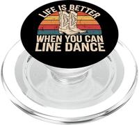 Life Is Better When You Can Line Dance Frase Country PopSockets PopGrip per MagSafe