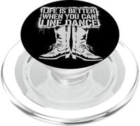 Life Is Better When You Can Line Dance Frase Country PopSockets PopGrip per MagSafe