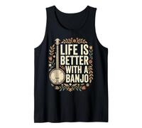 Life Is Better with A Banjo Musica Country Canotta