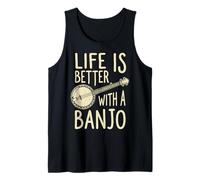 Life Is Better with A Banjo Musica Country Canotta