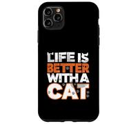 Life Is Better With A Cat Paw Print Feline Lover Custodia per iPhone 11 Pro Max