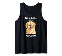 Life is Better with a Golden - Golden Retriever Dog Lover Canotta