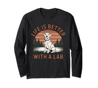 Life is Better with a Labrador Dog Owner Maglia a Manica