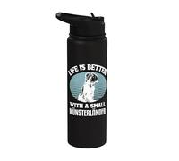 Life is better with a piccolo Paese di Monaco Stainless Steel Insulated Water Bottle