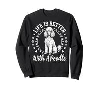 Life Is Better with A Poodle Felpa