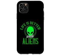 Life Is Better With Aliens Retro Vintage Alieni Fan Custodia per iPhone 11 Pro Max