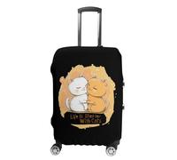 Life is Better with Cats - Copertura per bagagli da viaggio, lavabile, antigraffio, protezione per valigie, Stile:, S