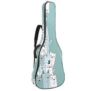 Life is Better with Cats - Zaino impermeabile per chitarra con cerniera, per chitarra elettrica classica e acustica