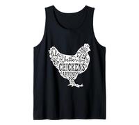 Life Is Better with Chickens - Farm Pet Kids Mens Women Gift Canotta