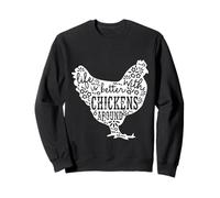 Life Is Better with Chickens - Farm Pet Kids Mens Women Gift Felpa