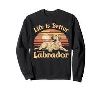 Life Is Better With Labrador - Costume divertente per amanti dei cani Felpa