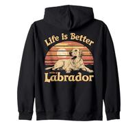 Life Is Better With Labrador - Costume divertente per amanti dei cani Felpa con Cappuccio