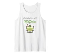 Life is Better with Matcha - Japanese Green Tea Graphic Canotta