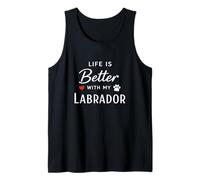 Life is Better with My Labrador Retriever Dog Lover Canotta