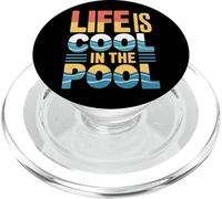 Life Is Cool In The Pool Nuoto estivo |- PopSockets PopGrip per MagSafe