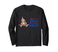 Life Is Dilly I Am Dally - Skateboard con bradipo Maglia a Manica