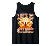Life Is Golden Retriever Dog 90s Bootleg Style Canotta