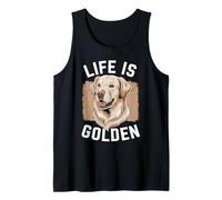 Life Is Golden Retriever Smile Dog Lovers Canotta
