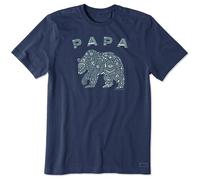 Life Is Good Crusher Graphic T-Shirt Uomo Papa Bear