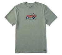 Life is Good Crusher Tee, T-Shirt Grafica in Cotone a Maniche Corte, Motivo Golf Jake, XL