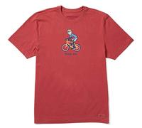 Life is Good Jake Bike Crusher t-Shirt Vintage Unisex Crusher Tee Vintage: Fun Jake