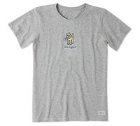 Life is Good La Vita è buona frantoio delle Donne, Donna, 64947, Grigio Erica, 3XL