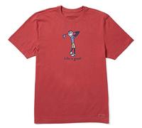 Life Is Good Maglietta da Uomo Crusher Graphic Golf Jake Shirt