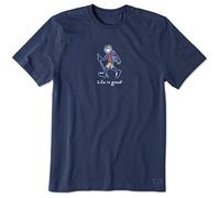 Life is Good Maglietta da Uomo Vintage con Grafica Crusher Jake