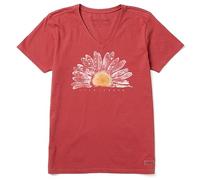 Life is Good T-Shirt da Donna con Scollo a V Crusher