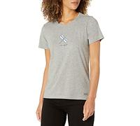 Life Is Good T-Shirt da Donna Vintage Crusher Shine on Lighthouse, a Maniche Corte, da Atletica