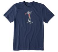 Life is Good T-Shirt da Uomo Crusher, Maglietta a Maniche Corte in Cotone con Grafica, Maglietta da Golf Jake